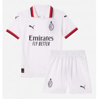 Maglia Calcio AC Milan Alvaro Morata #7 Seconda Divisa Bambino 2024-25 Manica Corta (+ pantaloncini)